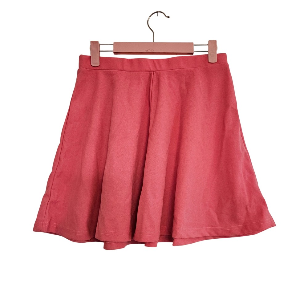 Girls Pink Skater Skirt Elastic Waist‎ Pull On Casual Size M